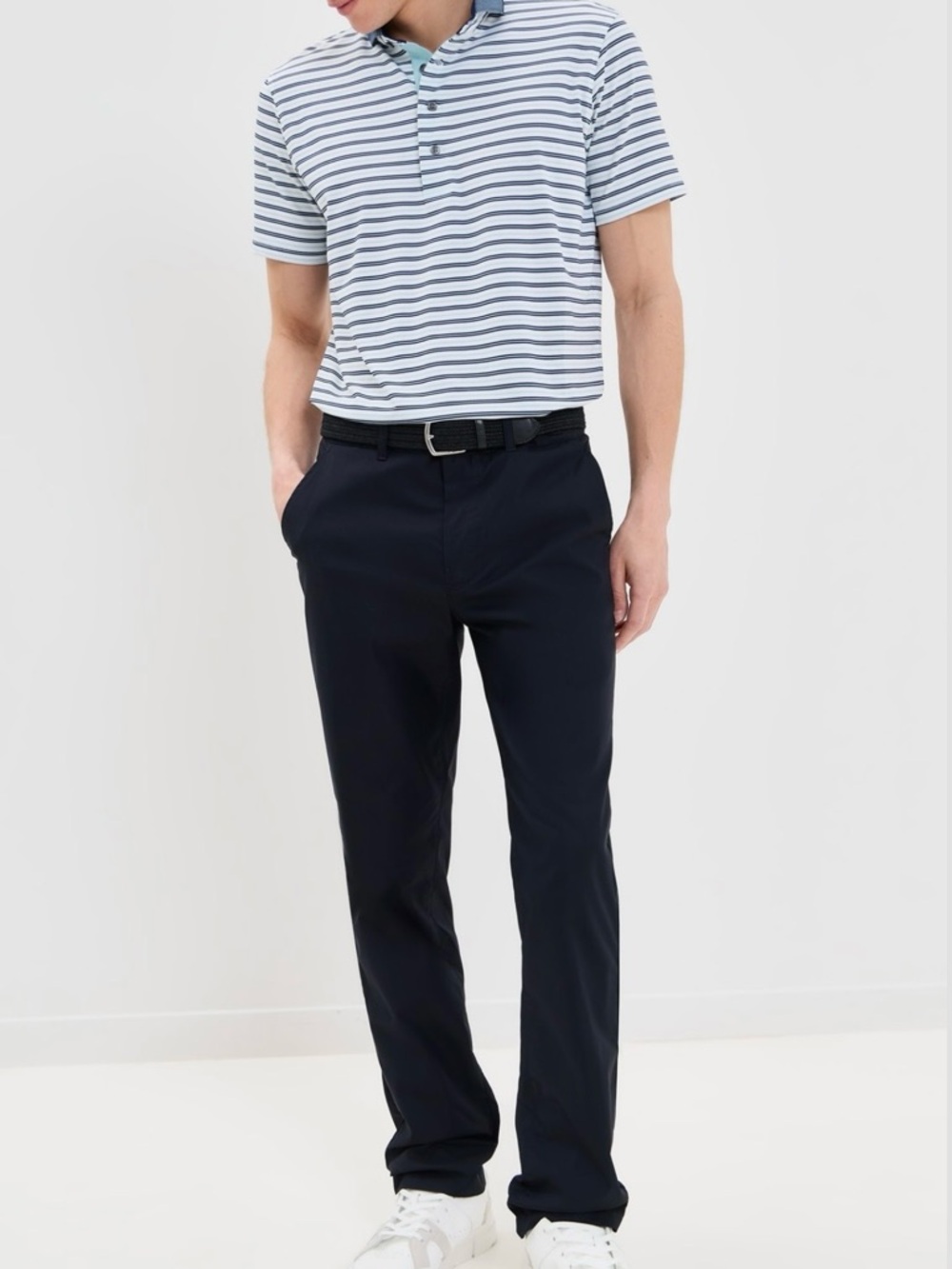 QUIET GOLF Monogram Player Pant Black Size Large